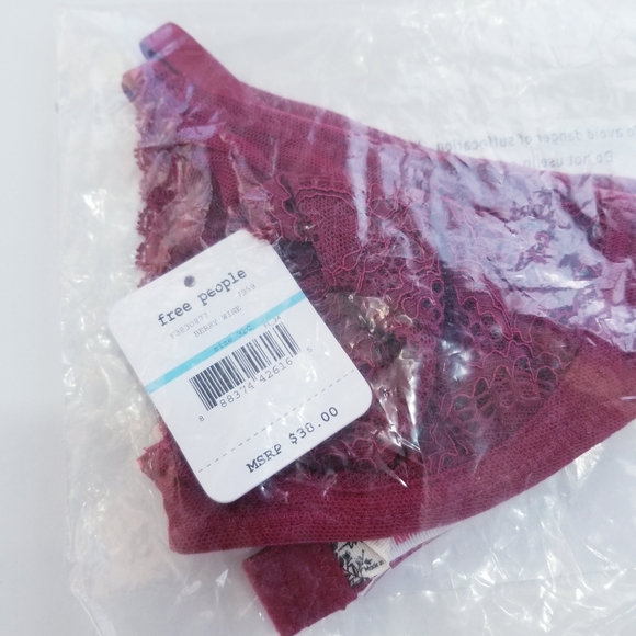 FREE PEOPLE Lace Triangle Bra - Picture 7 of 8